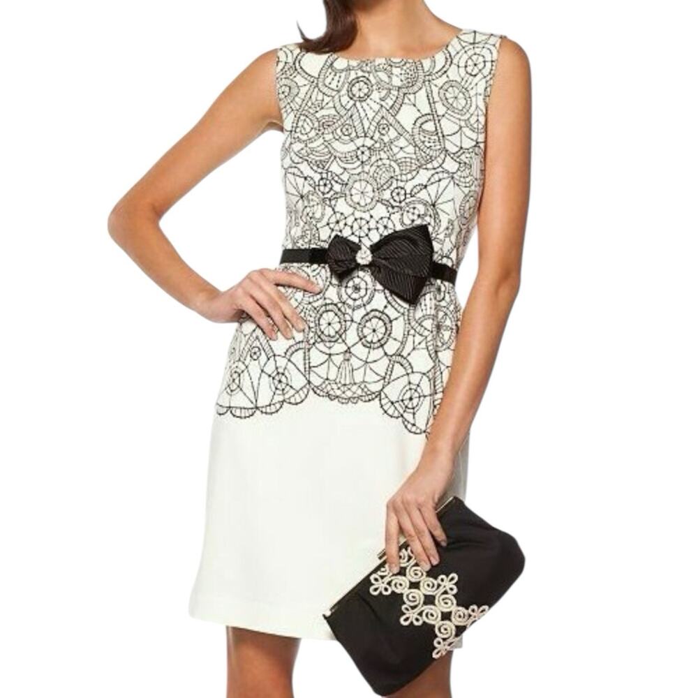 Lilly Pulitzer Julianna Cameo White Lace You There Belted Dress Size Medium